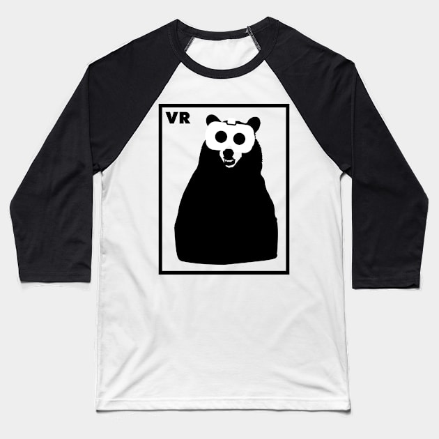 Vr Bear Baseball T-Shirt by wearmenimal